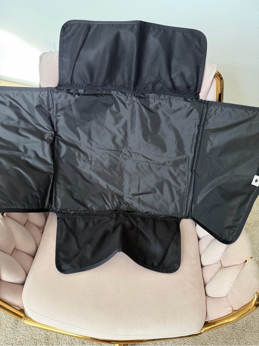 Kate Spade ♠️ Black Nylon Diaper Changing Pad - Picture 12 of 13